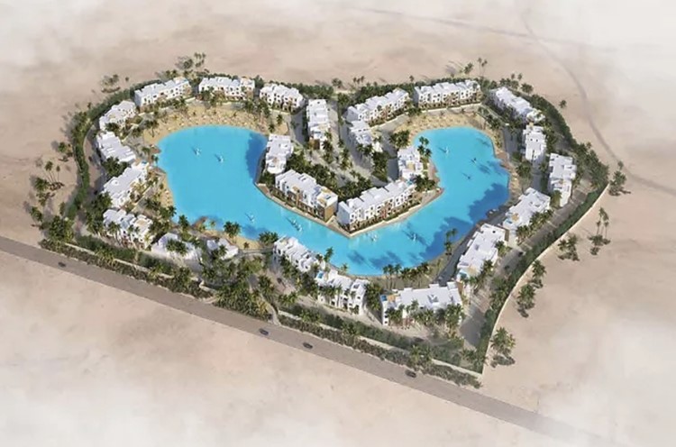 El Gouna Swan Lake 3BD apartment with lagoon view for sale. 