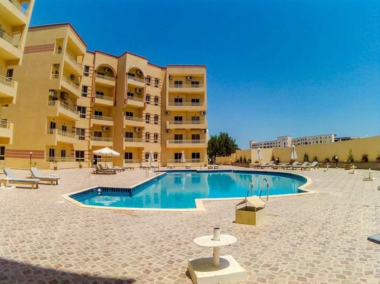 Heißes Angebot! Geräumige 1-Schlafzimmer-Wohnung im neuen Elite-Komplex Westside Village Hurghada, K