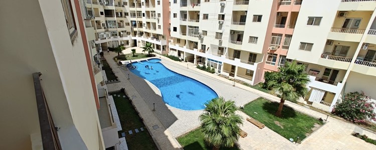 Furnished, pool view studio for sale in Hurghada, Intercontinental area in compound with pool