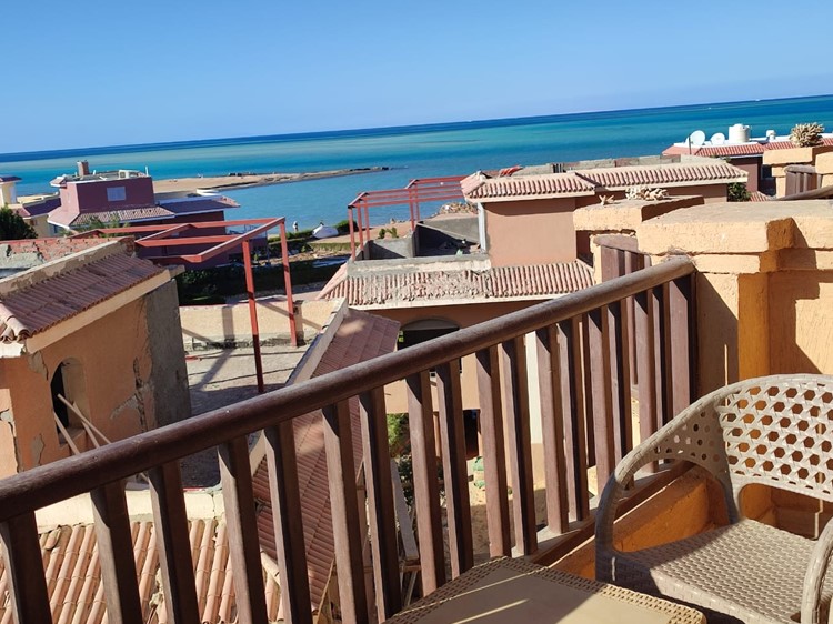 First line apartment for sale in Hurghada. Sea view 1BD apartment in elite compound Turtles Beach