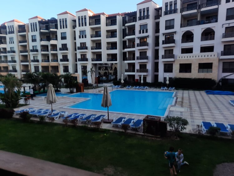 Amazing studio in Samra bay beach front hotel 5* with heating pool and aqua park 