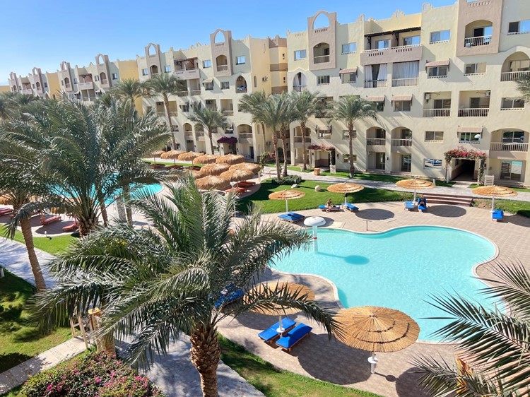 NUBIA AQUA BEACH RESORT HURGHADA| Furnished & equipped 1BD apartment on the hotel with private beach