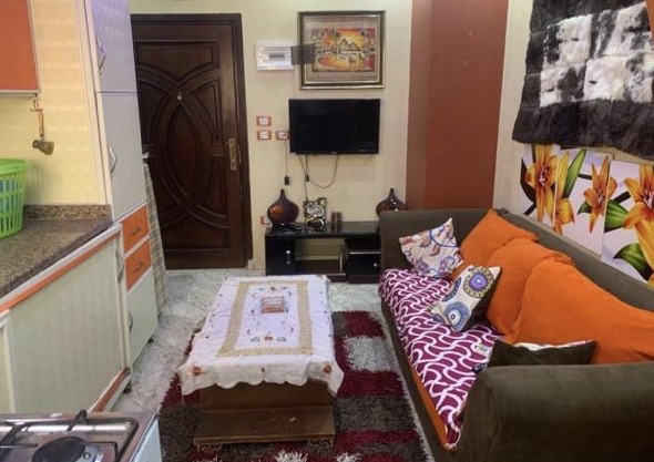 Hurghada apartment Green contract. Furnished one bedroom apartment in Kawther area, Metro street